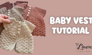 Aprende a tejer un chaleco ángel de bebé.