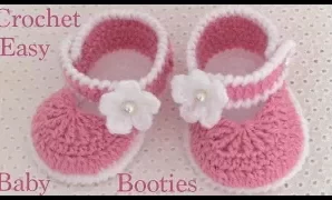 Aprende a tejer geniales zapatos a crochet para bebés.