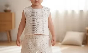 Cómo tejer camiseta a crochet para niñas.
