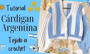 Cómo tejer un hermoso cárdigan tejido a crochet.