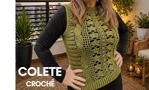 Aprende a tejer fácil chaleco de ganchillo.