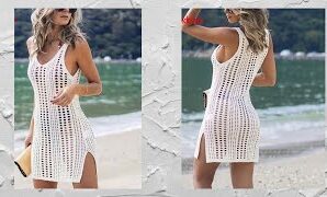 Aprende a tejer vestido de playa a crochet.