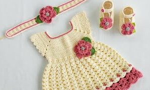 Aprende a tejer hermoso vestido para niña.