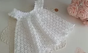 Aprende a tejer hermoso patrón para vestido de ganchillo.
