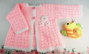 Aprende a tejer fácil chaqueta para bebé.