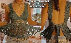 Cómo tejer precioso top a crochet.