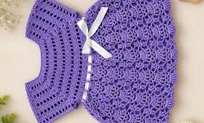 Cómo tejer precioso vestido para niñas.