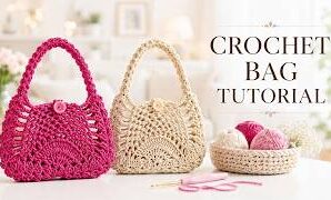 Aprende a tejer genial bolso de ganchillo.