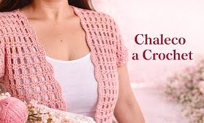 Cómo tejer precioso chaleco de mujer a crochet.