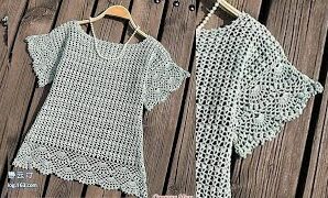 Aprende a tejer ligera blusa elegante a crochet.