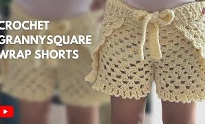 Aprende a tejer geniales pantalones cortos estilo pareo de ganchillo.