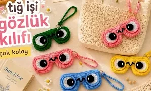 Aprende a tejer adorable estuche para lentes.