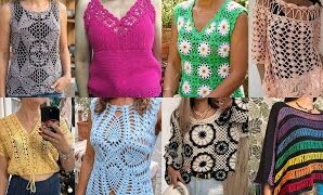 Cómo tejer una hermosa blusa de crochet con diseño muy moderno.