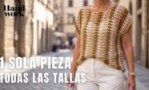 Cómo tejer fácil y elegante blusa a crochet.