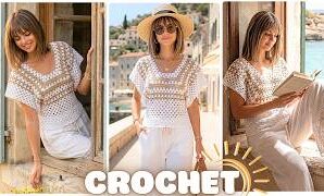 Cómo tejer preciosa blusa de crochet de lorella.