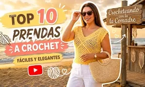 Aprende a tejer hermosa blusa de crochet.