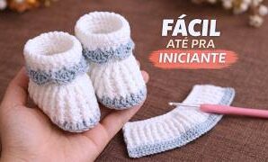 Cómo tejer hermoso zapatito de bebé.