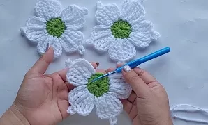 Cómo tejer preciosa flor de ganchillo.