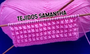 Aprende a tejer hermoso patrón a crochet.