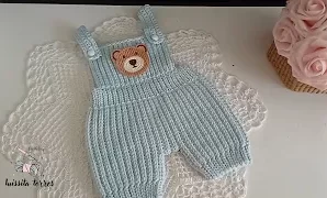Cómo tejer increíble overol para bebé.