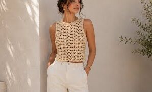 Cómo tejer fácil patrón de blusa de ganchillo.