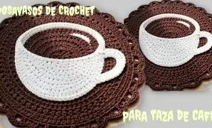 Cómo tejer hermoso posavasos de crochet.