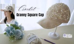 Cómo tejer fácil gorra retro de verano a crochet.