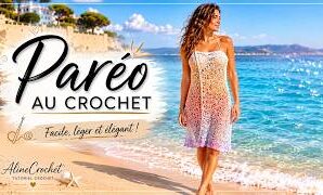 Cómo tejer fácil pareo de ganchillo para el verano.