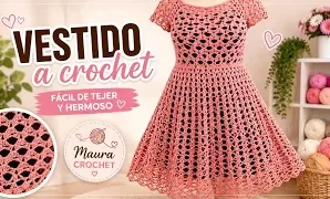 Cómo tejer hermoso vestido a crochet.