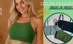 Aprende a tejer lindo top de verano a crochet.