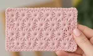 Cómo tejer hermoso patrón a crochet.