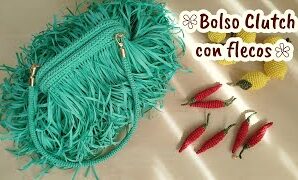 Cómo tejer genial bolso con flecos de ganchillo.