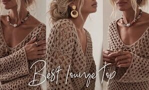 Aprende a tejer elegante Jersey de encaje a crochet.