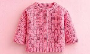 Aprende a tejer linda chaqueta en punto pancito o cesta.