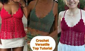 Aprende a tejer fácil top de verano a crochet.