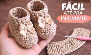 Aprende a tejer adorables zapatitos de crochet.