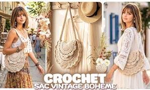 Aprende a tejer original y elegante bolso de ganchillo.