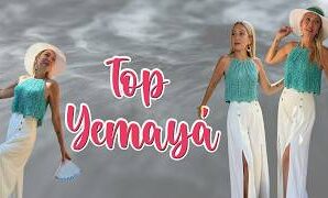 Aprende a tejer fácil y fresco top de verano a crochet.