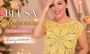 Cómo tejer fácil y elegante blusa a crochet.