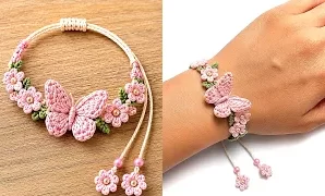 Cómo tejer fácil y bonita pulsera a crochet.