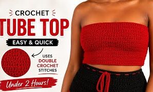 Aprende a tejer sencillo top a crochet.