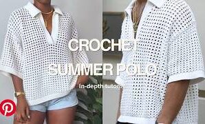 Aprende a tejer precioso polo de ganchillo.