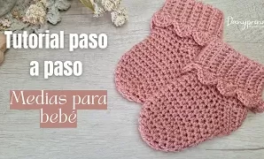 Cómo tejer hermosas y rápidas medias de bebé.