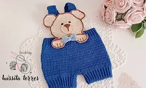 Aprende a tejer fácil y tierno overol para bebé.