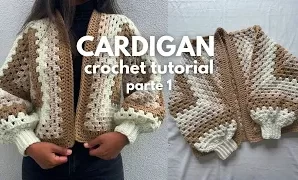 Cómo tejer fácil y rápido cárdigan hexagonal a crochet.
