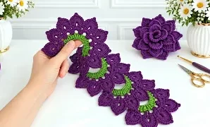 Cómo tejer precioso ramo de rosas a crochet.