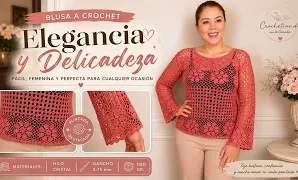 Cómo tejer elegante blusa a crochet.