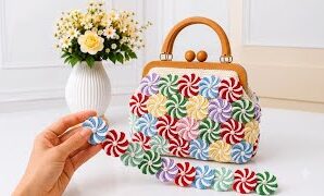 Cómo tejer un fácil bolso a crochet.