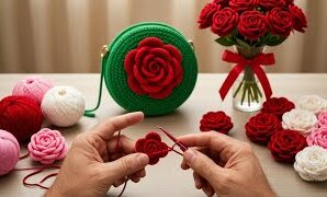 Cómo tejer fácil rosa a crochet.
