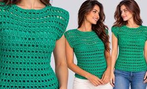 Cómo tejer fácil blusa de crochet.